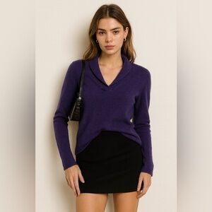 Y2K 100% Cashmere Cowl Neck Sweater